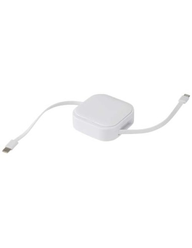 Cavo retrattile 5 in 1 in materiale riciclato con cavo retrattile per la sincronizzazione dei dati e la ricarica rapida da 10