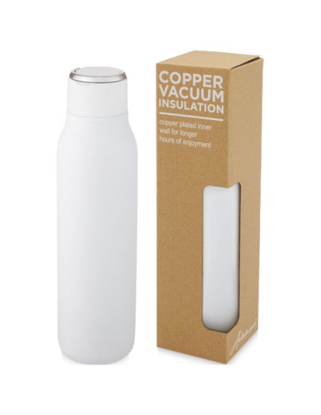 Bottiglia Marka da 600 ml con isolamento sottovuoto in rame e anello in metallo