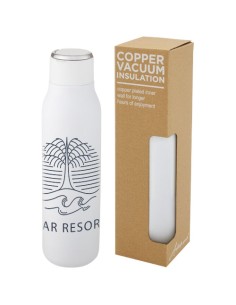 Bottiglia Marka da 600 ml con isolamento sottovuoto in rame e anello in metallo