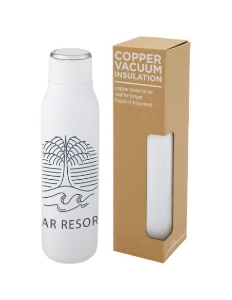 Bottiglia Marka da 600 ml con isolamento sottovuoto in rame e anello in metallo