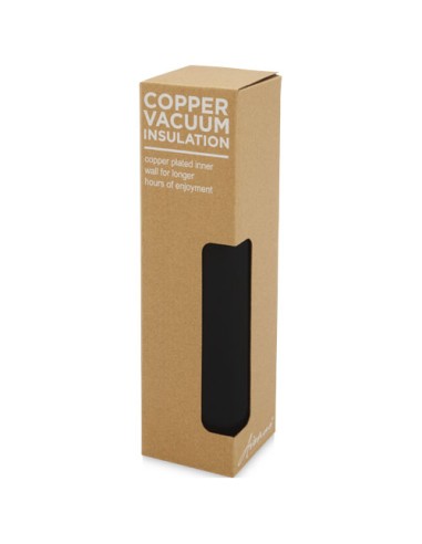 Bottiglia Marka da 600 ml con isolamento sottovuoto in rame e anello in metallo