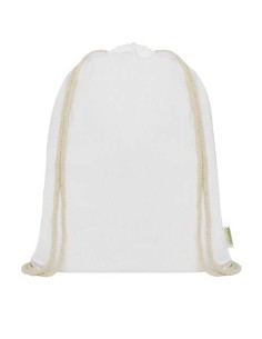 Zaino con cordoncino Orissa da 140 g/m² in cotone organico - 5L