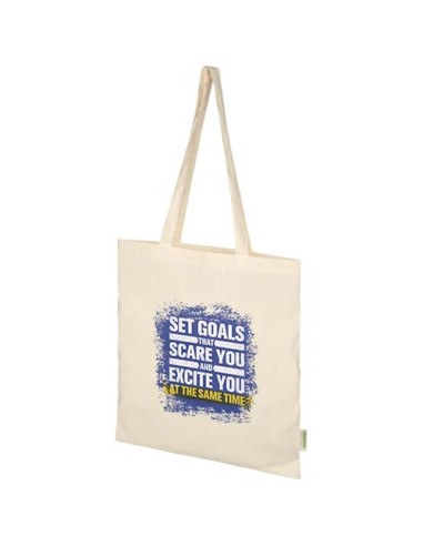 Tote bag in cotone biologico certificato OCS da 140 g/m² Odisha -7L