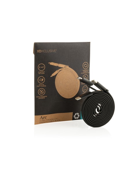 Cavo magnetico 2in1 Arc ultra fine da 60W