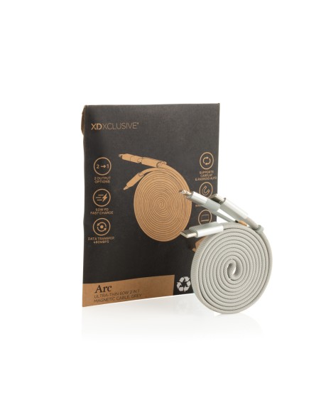 Cavo magnetico 2in1 Arc ultra fine da 60W