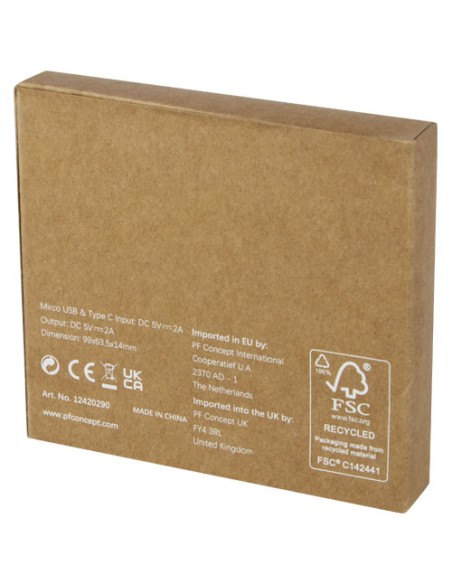Power bank in plastica riciclata da 5000 mAh Loop