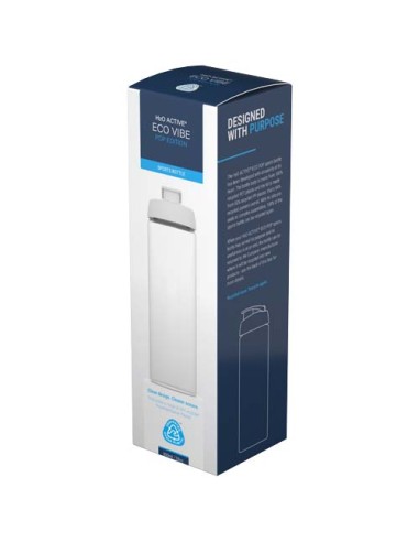Borraccia sportiva da 850 ml con coperchio a scatto H2O Active® Eco POP Vibe