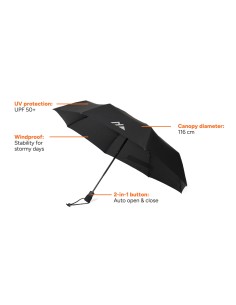 Ombrello automatico 23" Nordic Drift Trail rPET UPF 50+