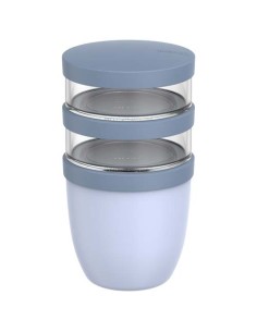 Portavivande termico composto da 3 pezzi da 500 ml + 2 da 200 ml Mepal Ellipse