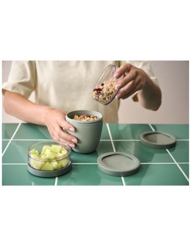 Portavivande termico composto da 3 pezzi da 500 ml + 2 da 200 ml Mepal Ellipse