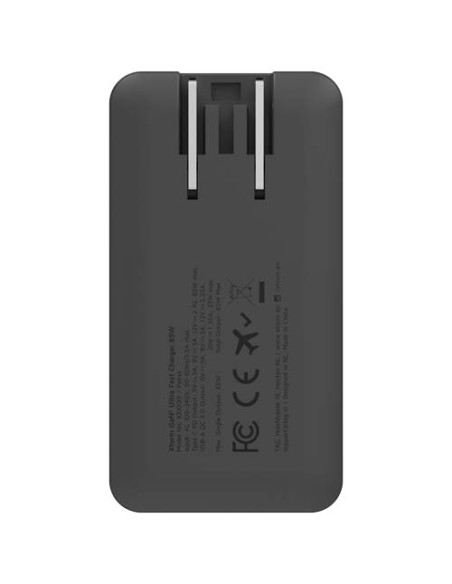 Set caricabatterie rapido da viaggio da 65 W con cavo e custodia Xtorm