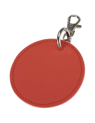 Portachiavi con charm a forma rotonda in materiale riciclato certificato GRS Resi Plus 