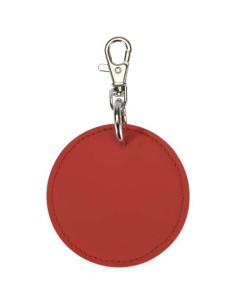 Portachiavi con charm a forma rotonda in materiale riciclato certificato GRS Resi Plus 