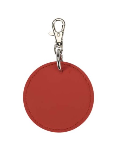 Portachiavi con charm a forma rotonda in materiale riciclato certificato GRS Resi Plus 
