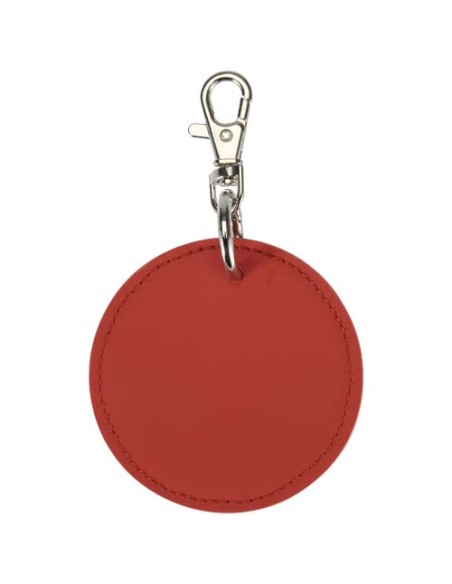 Portachiavi con charm a forma rotonda in materiale riciclato certificato GRS Resi Plus 