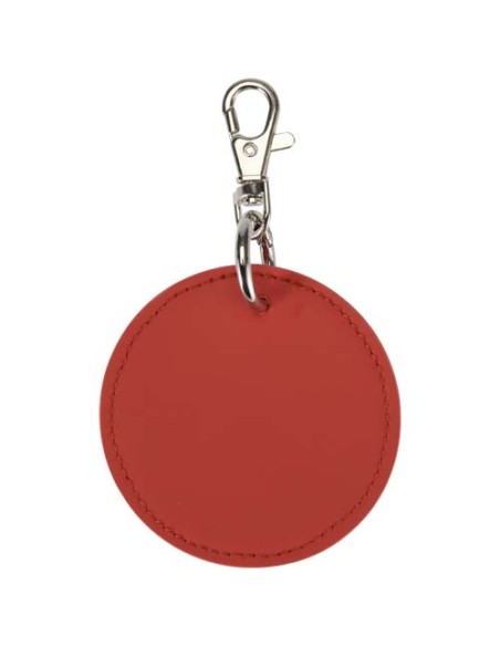 Portachiavi con charm a forma rotonda in materiale riciclato certificato GRS Resi Plus 
