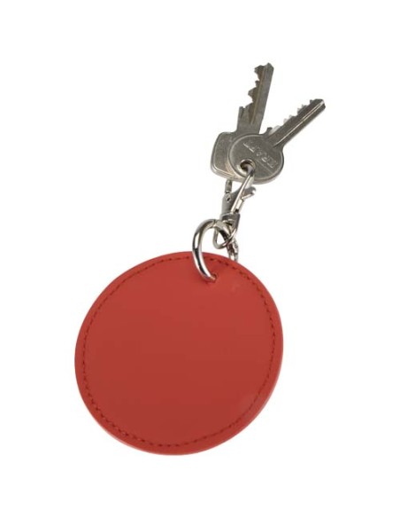 Portachiavi con charm a forma rotonda in materiale riciclato certificato GRS Resi Plus 