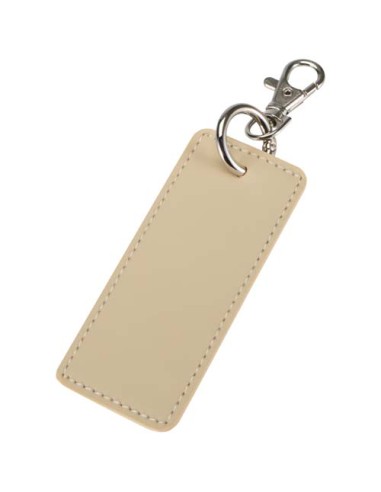 Portachiavi con charm a forma rettangolare in materiale riciclato certificato GRS Resi Plus