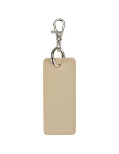 Portachiavi con charm a forma rettangolare in materiale riciclato certificato GRS Resi Plus