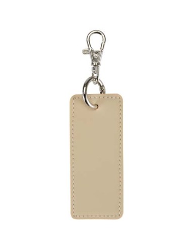 Portachiavi con charm a forma rettangolare in materiale riciclato certificato GRS Resi Plus