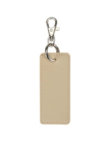 Portachiavi con charm a forma rettangolare in materiale riciclato certificato GRS Resi Plus