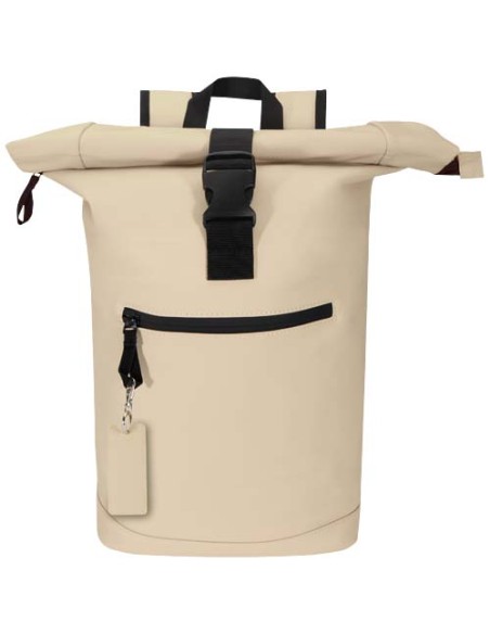 Portachiavi con charm a forma rettangolare in materiale riciclato certificato GRS Resi Plus