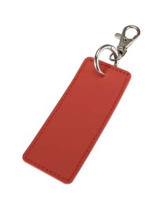 Portachiavi con charm a forma rettangolare in materiale riciclato certificato GRS Resi Plus