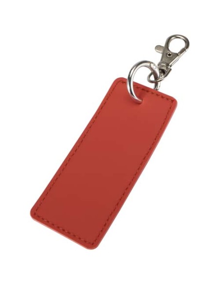 Portachiavi con charm a forma rettangolare in materiale riciclato certificato GRS Resi Plus