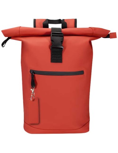 Portachiavi con charm a forma rettangolare in materiale riciclato certificato GRS Resi Plus