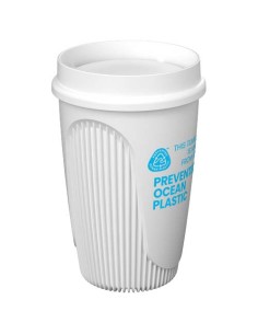 Bicchiere da 350 ml con coperchio a 360° Alto POP