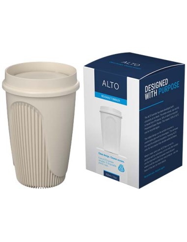 Bicchiere da 350 ml con coperchio a 360° Alto POP
