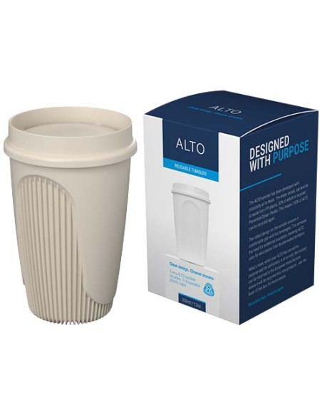 Bicchiere da 350 ml con coperchio a 360° Alto POP