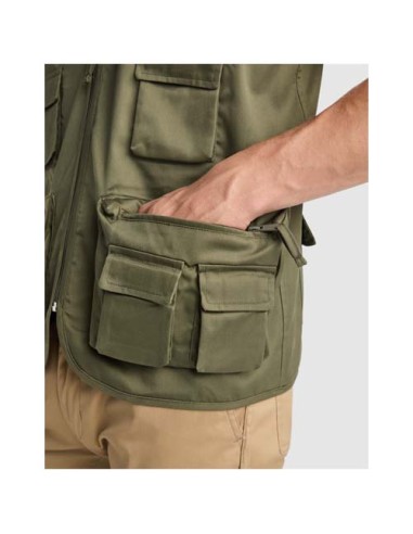 Gilet da lavoro con più tasche e scollo a V da 200 g/m² Venera 