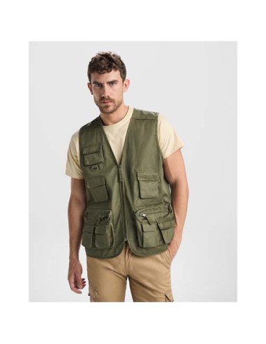 Gilet da lavoro con più tasche e scollo a V da 200 g/m² Venera 