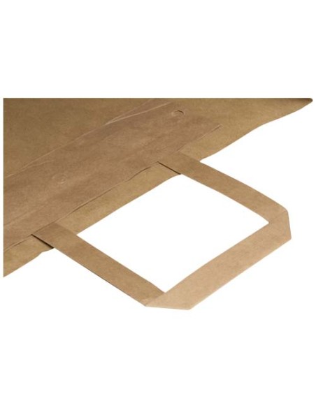 Sacchetto di carta da 80-90 g/m² con manici piatti , 32 x 17 x 39 cm Kraft