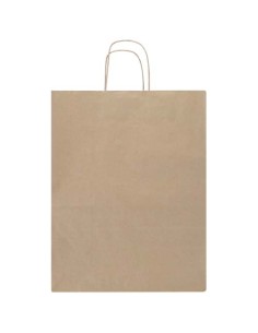 Sacchetto di carta da 80-90 g/m² con manici intrecciati, 25 x 15 x 32 cm Kraft