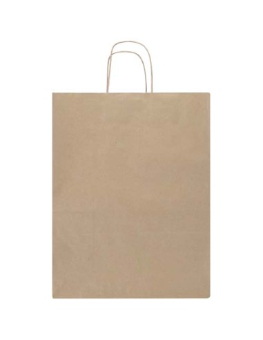 Sacchetto di carta da 80-90 g/m² con manici intrecciati, 25 x 15 x 32 cm Kraft