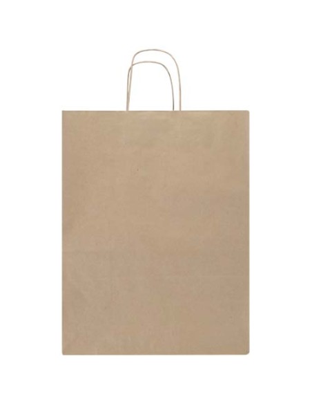 Sacchetto di carta da 80-90 g/m² con manici intrecciati, 25 x 15 x 32 cm Kraft