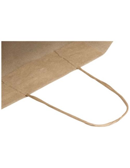 Sacchetto di carta da 80-90 g/m² con manici intrecciati, 25 x 15 x 32 cm Kraft