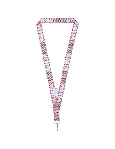 Lanyard con stampa a sublimazione e passante Neve