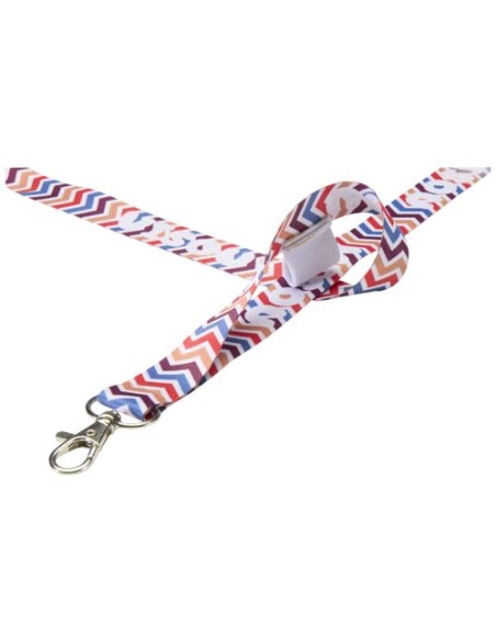 Lanyard con stampa a sublimazione e passante Neve