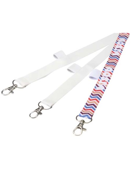Lanyard con stampa a sublimazione e passante Neve