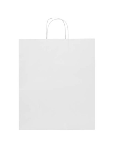 Sacchetto di carta da 80-90 g/m² con manici intrecciati, 32 x 17 x 39 cm Kraft