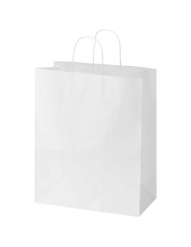Sacchetto di carta da 80-90 g/m² con manici intrecciati, 32 x 17 x 39 cm Kraft