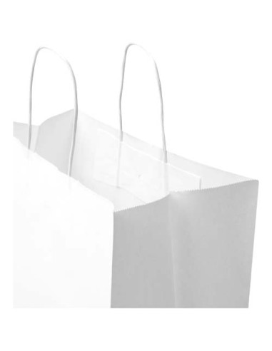 Sacchetto di carta da 80-90 g/m² con manici intrecciati, 32 x 17 x 39 cm Kraft