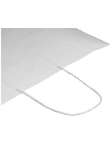 Sacchetto di carta da 80-90 g/m² con manici intrecciati, 32 x 17 x 39 cm Kraft