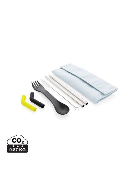 Porta posate e cannucce 2 pezzi Tierra