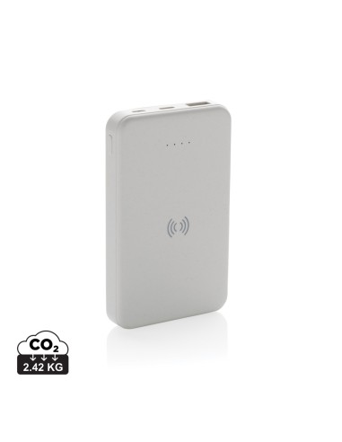 Powerbank wireless 5W da 5.000 mAh in plastica riciclata RCS