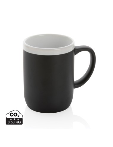 Tazza in ceramica con bordo bianco 300ml