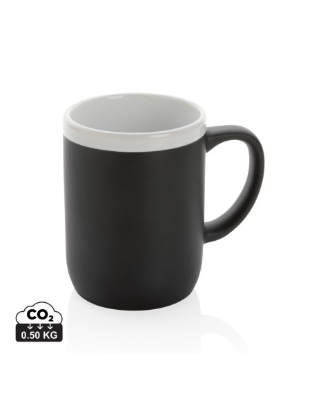 Tazza in ceramica con bordo bianco 300ml